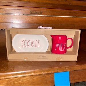 Rae Dunn Cookies & Milk for Santa